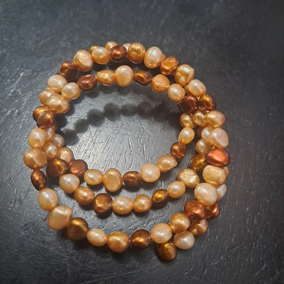 Elegant Pearl Beaded Wrap Around Bracelet - Picture 2 of 6